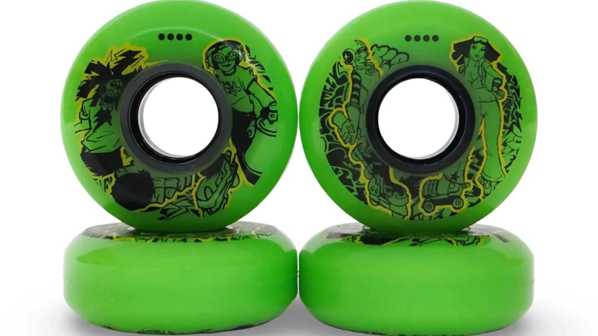 I protagonisti di Jet Set Radio rivivono sulle ruote con disegni vibranti e street art al 100%. Skate and spray, baby!