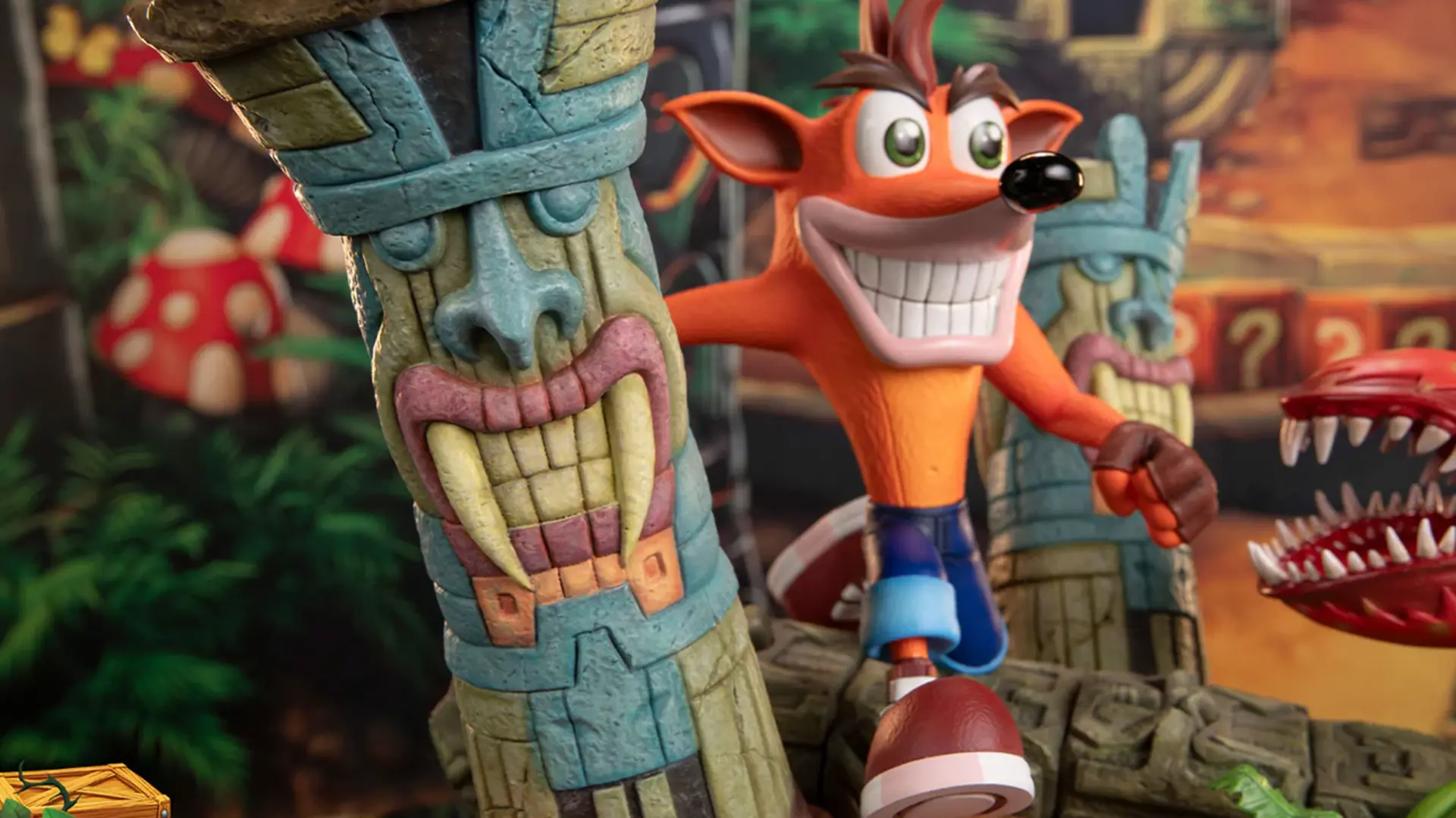 Crash è tornato… in 3D! – Una statua che celebra non solo un personaggio, ma un’intera epoca di platform 3D.