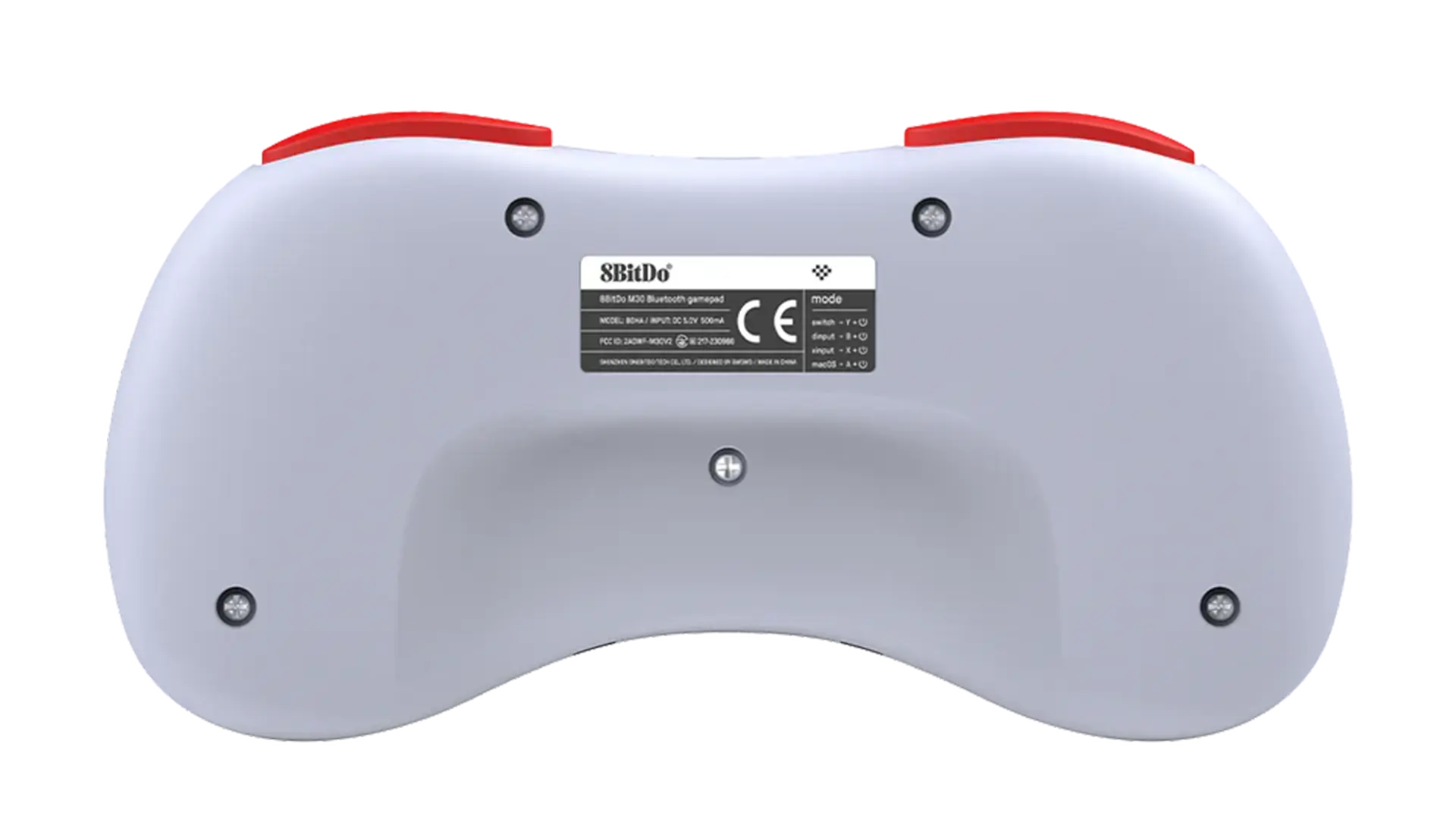 Connessione USB-C, switch di modalità e logo 8BitDo